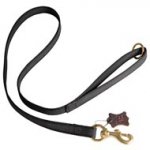 All Weather Nylon Black Russian Terrier Leash for Walking and Training Activities