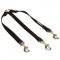 Triple Nylon Black Russian Terrier Leash Coupler for Walking 3 Dogs at a Time