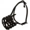 Walking and Training Leather Cage Black Russian Terrier Muzzle