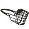 Frost-Resistant Wire Cage Black Russian Terrier Muzzle with One Adjustable Strap