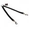 Nylon Black Russian Terrier Leash Coupler Stitched