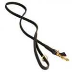 Handcrafted Leather Black Russian Terrier Leash for Walking and Tracking
