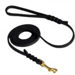 Black Russian Terrier Leash Braided at Either End for Dog Shows