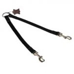 Nylon Black Russian Terrier Leash Coupler Stitched