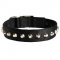 Exclusive Nylon Black Russian Terrier Collar with Awesome Nickel Cones