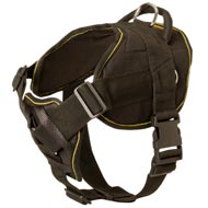 Nylon Black Russian Terrier Harness for Pulling Tracking Training