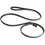 Leather Black Russian Terrier Choke Collar and Leash Combo for Profssional Training and Walking