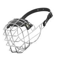 'The Silencer' Wire Cage Black Russian Terrier Muzzle With One Strap