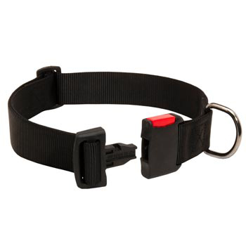 Reliable Nylon Black Russian Terrier Collar