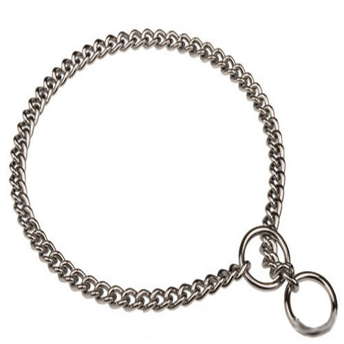 Herm Sprenger Chrome Plated Choke Chain Black Russian Terrier Collar of German Quality