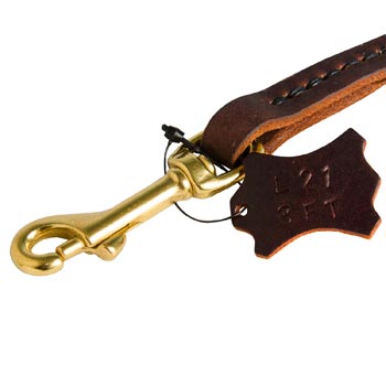 Rustproof Snap Hook for leather Black Russian Terrier Leash