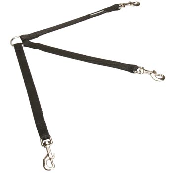 Black Russian Terrier Nylon Leash for Walking 3 Dogs with Comfort