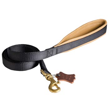 Everyday Nylon Dog Leash Destined for Police Tracking, Training Black Russian Terrier