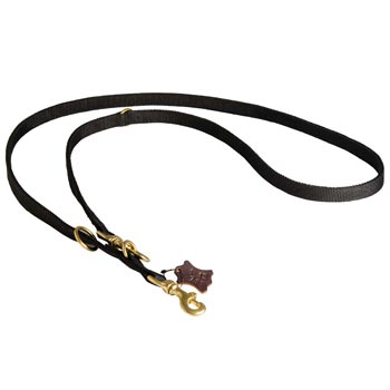 Black Russian Terrier Nylon Dog Leash
