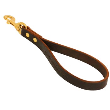 Dog Leather Brown Leash for Making Black Russian Terrier Obedient