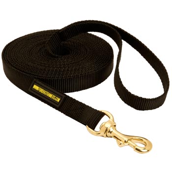 Tracking Extra Long Nylon Black Russian Terrier Leash 