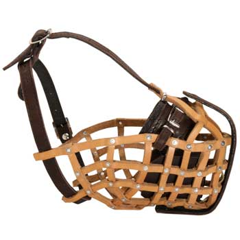 Basket Black Russian Terrier Muzzle for Military and Police Work