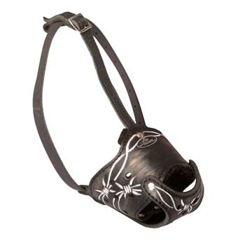 Anti-Barking Muzzle for Black Russian Terrier